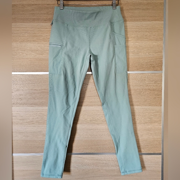 Carhartt Women’s Utility Work Leggings Size S Regular Blue Sage Cargo Pockets - Picture 3 of 10